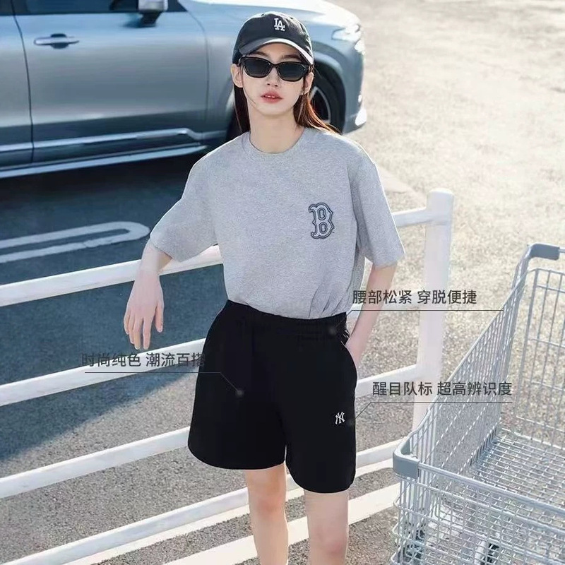 Mlb1:1 High-Quality Men's and Women's Shorts, Casual Simple Embroidered Logo Loose Sports Shorts, Five-Point Shorts Mlb1:1 High-Quality Men's and Women's Shorts, Casual Simple Embroidered Logo Loose Sports Shorts, Five-Point Shorts