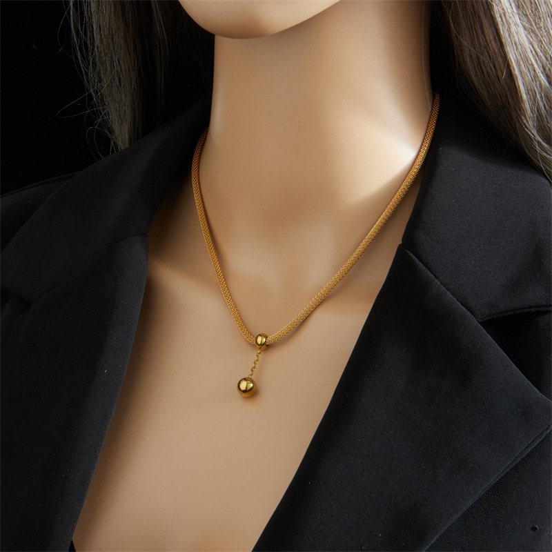 Ethnic Style Geometric Titanium Steel Plating Pendant Necklace 1 Piece