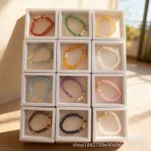 跨境十二星座彩色手链3D硬金貔貅手链招财水晶首饰旅游景区小礼品