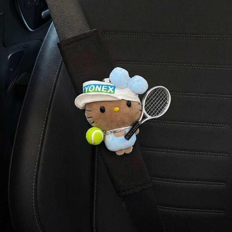 Car Seatbelt Shoulder Pads, Cute Kitty Anti-Wear Clothing Decorations for Car Seatbelts, Couple Set for Women