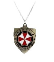 Game peripherals: Resident Evil Umbrella Little Red Umbrella Brooch, Resident Evil Umbrella Logo Necklace