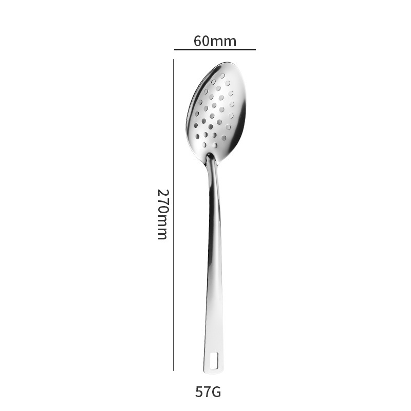 ステンレスキッチン用品6点セット、フライ用スパチュラ、フライ用スパチュラ、スープシェル、スープ排水、野菜スプーン排水、軽量ステンレスキッチン用品6点セット|undefined