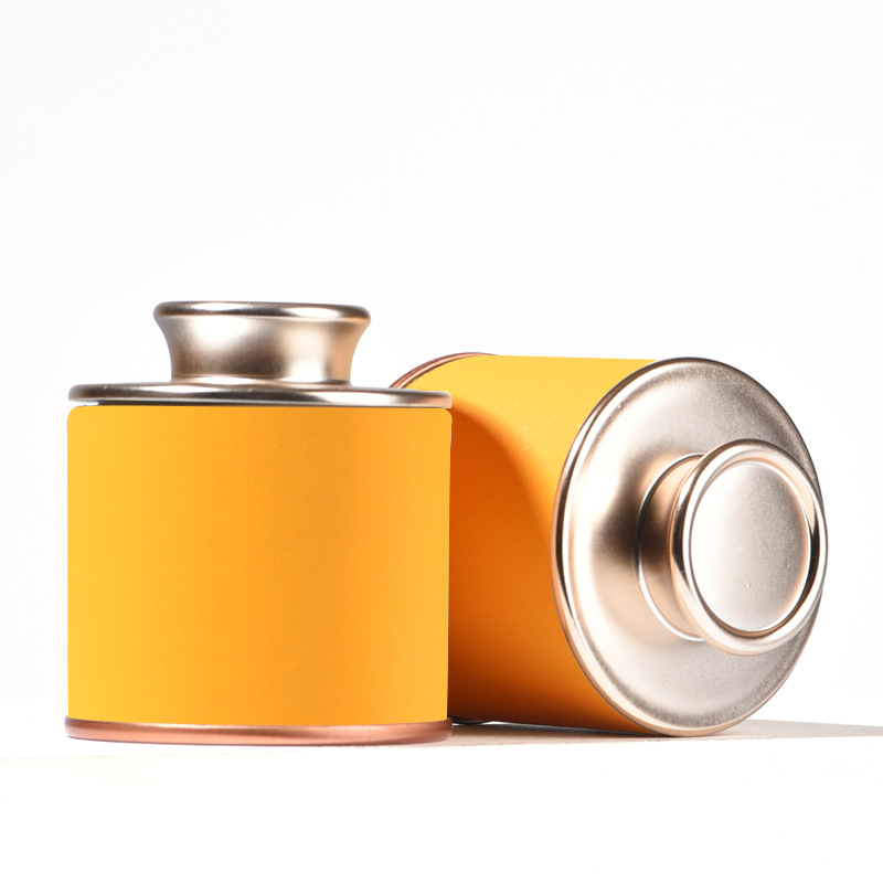 Portátil pequeña olla de té tarro de té caja de embalaje Té Negro Té Verde Oro Junmei túnica roja tarro vacío Universal Tarro de papel de tamaño pequeño
