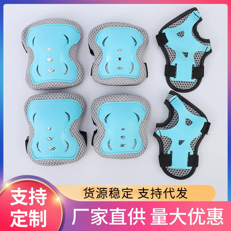 Скейтборд Велосипед Защита локтя Детский спортивный протектор для верховой езды Костюм из 6 предметов Баланс Велосипед Катание на коньках Колесо Катание на коньках Бабочка Наколенник