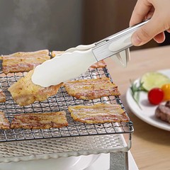 硅胶夹子厨房不锈钢食品夹烤肉工具烧烤煎牛排专用食物夹菜防烫夹