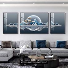 客厅装饰画床头卧室背景墙壁画冰晶玻璃挂画餐厅墙上北欧风格沙发