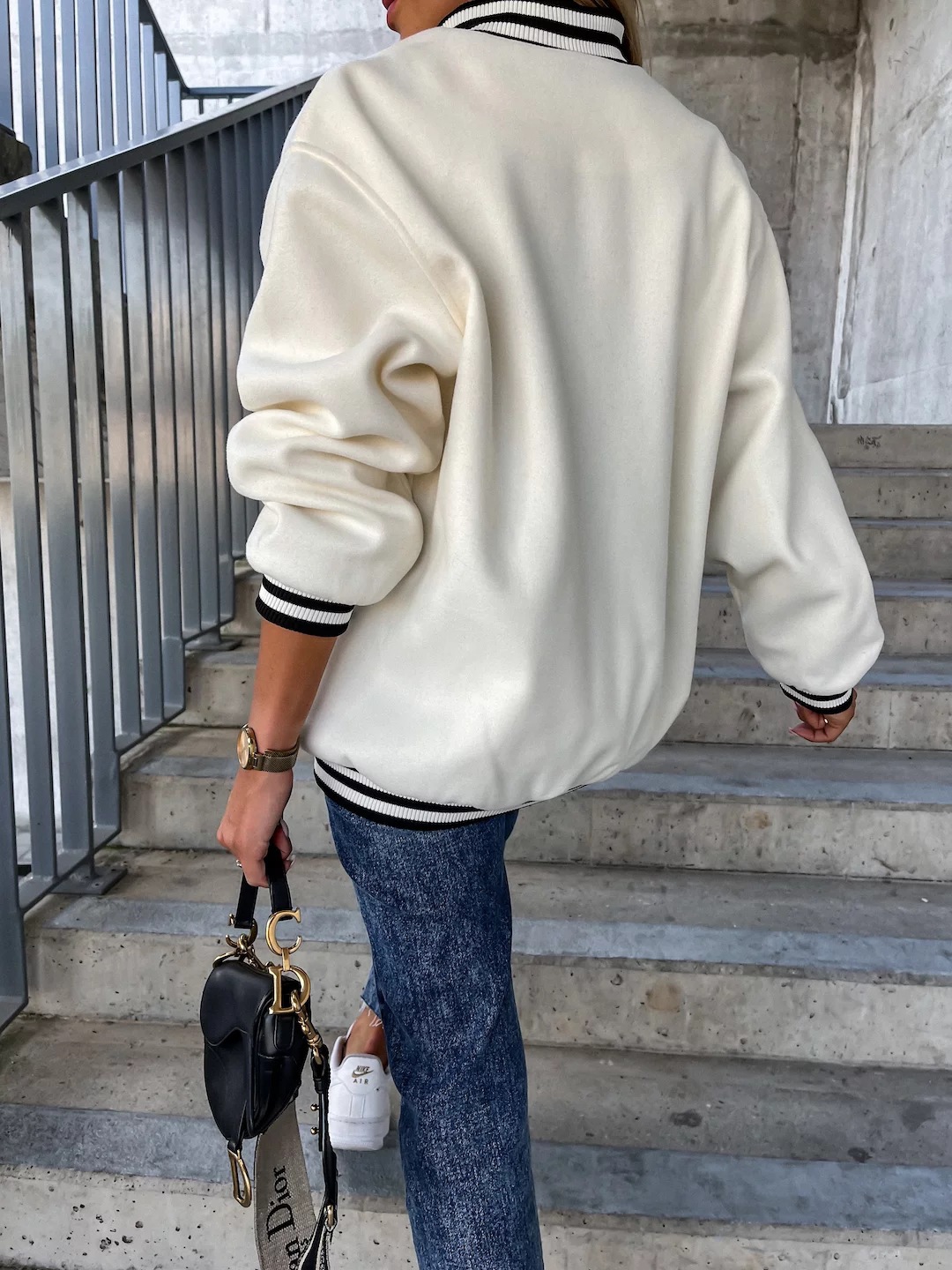 Color Block Baseball Jacket 6