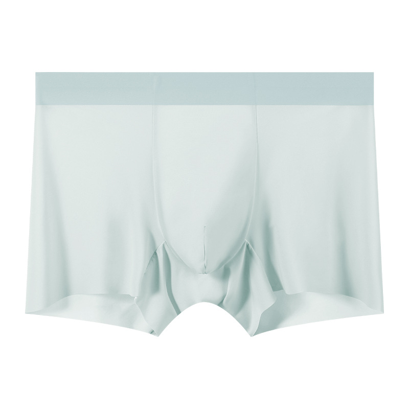 Ropa interior de seda de hielo para hombre 10A Bóxer transpirable con mentol antibacteriano