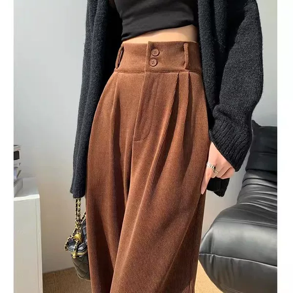 877 coffee color (conventional model) loose waist behind