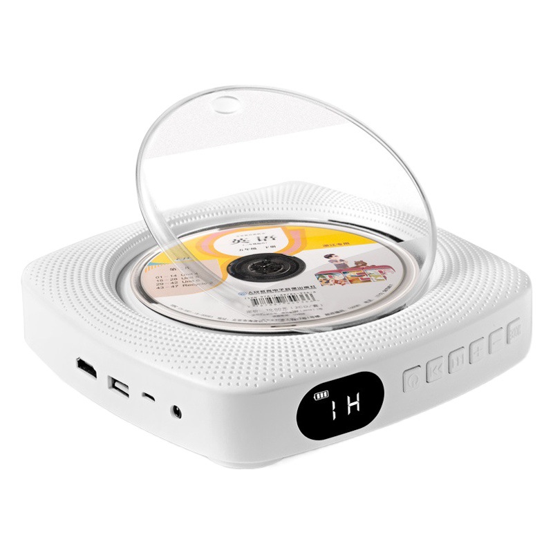 Reproductor de CD montado en la pared portátil REPRODUCTOR DE DVD Bluetooth Inglés aprendizaje CD releer CD reproductor