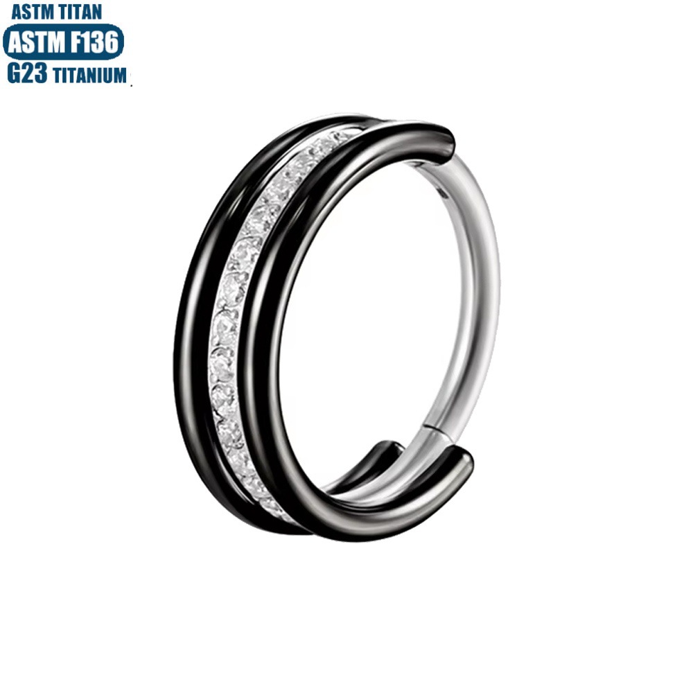 Pointed titanium steel lip stud product view