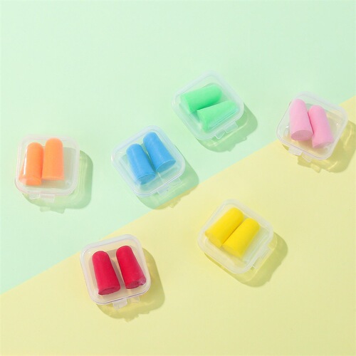 Slow rebound soundproof earplugs, anti-noise, lunch break, silent earplugs, industrial noise reduction, washable, logo-printable sponge earplugs