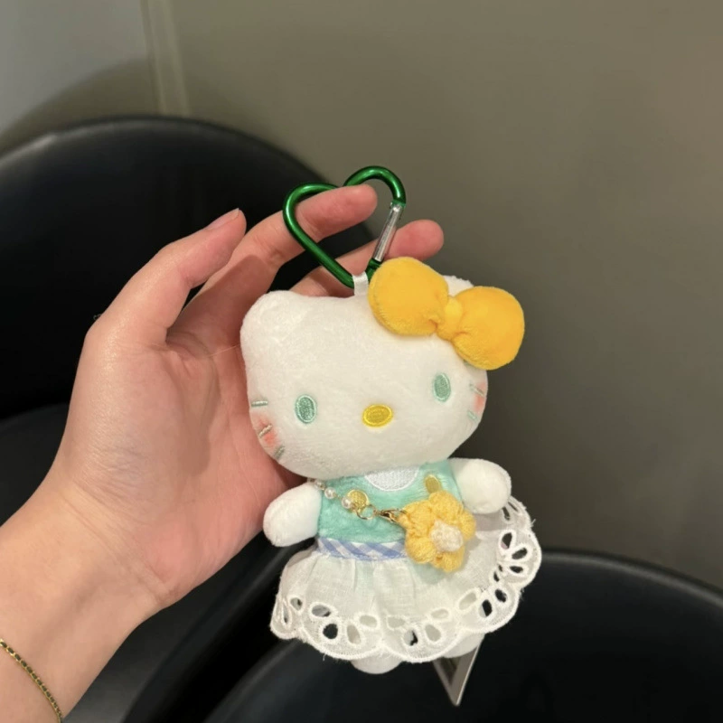 Sanrio, hello kitty, подлинная классическая мультяшная плюшевая кукла, сумка, упаковка, брелок