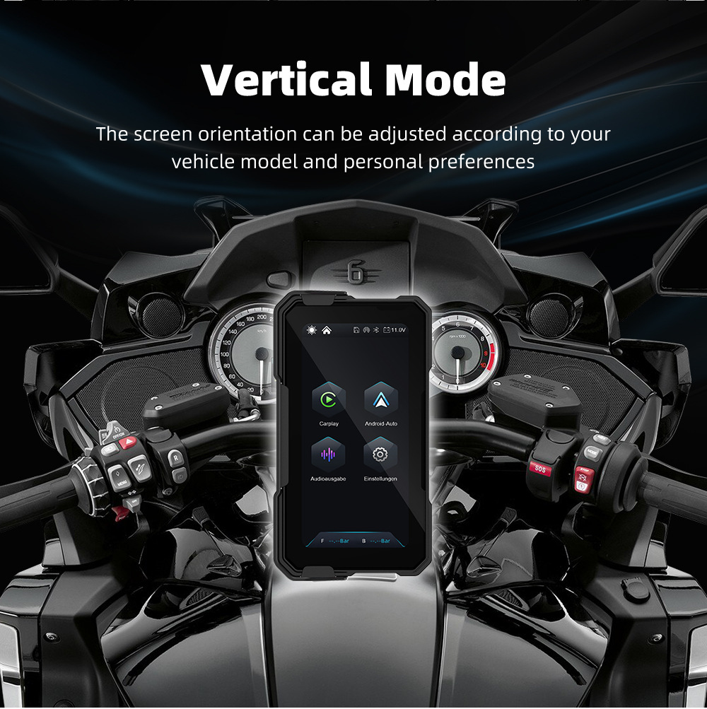 Cross-Border New Product Wireless Carplay Motorcycle Navigation System 6.25inch with Large Screen, Quick Disassembly and Easy Installation