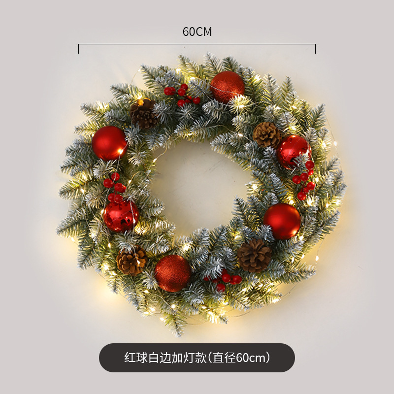 アマゾン起爆クリスマス花輪藤条40/50/60cmクリスマス装飾花輪飾りシーン配置品|undefined