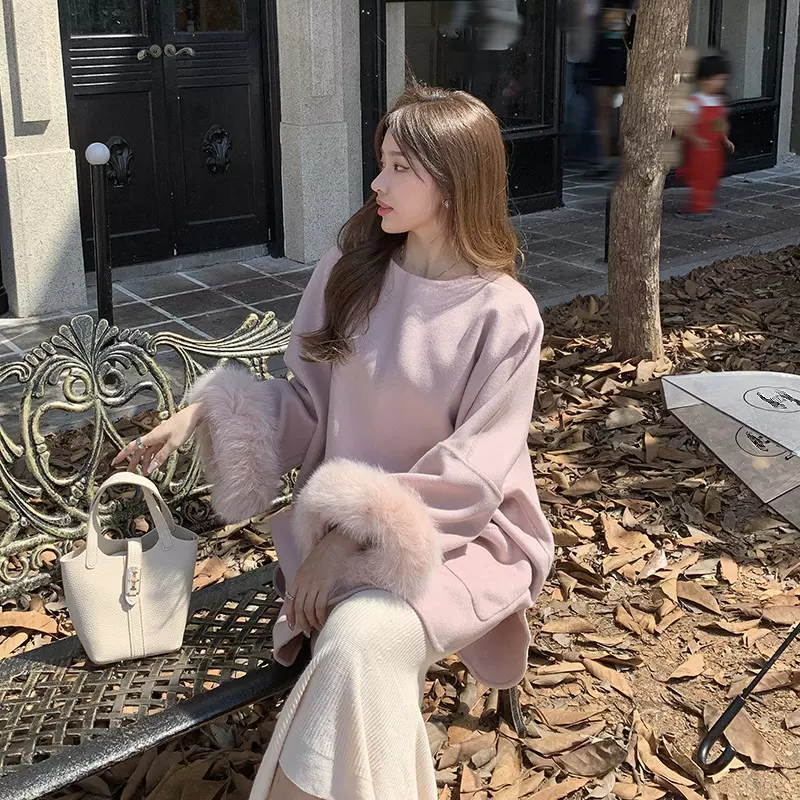冬季新款毛呢外套气质港风显瘦中长款高级感双面羊绒大衣女
