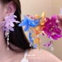 小众甜美清新布艺耳钉