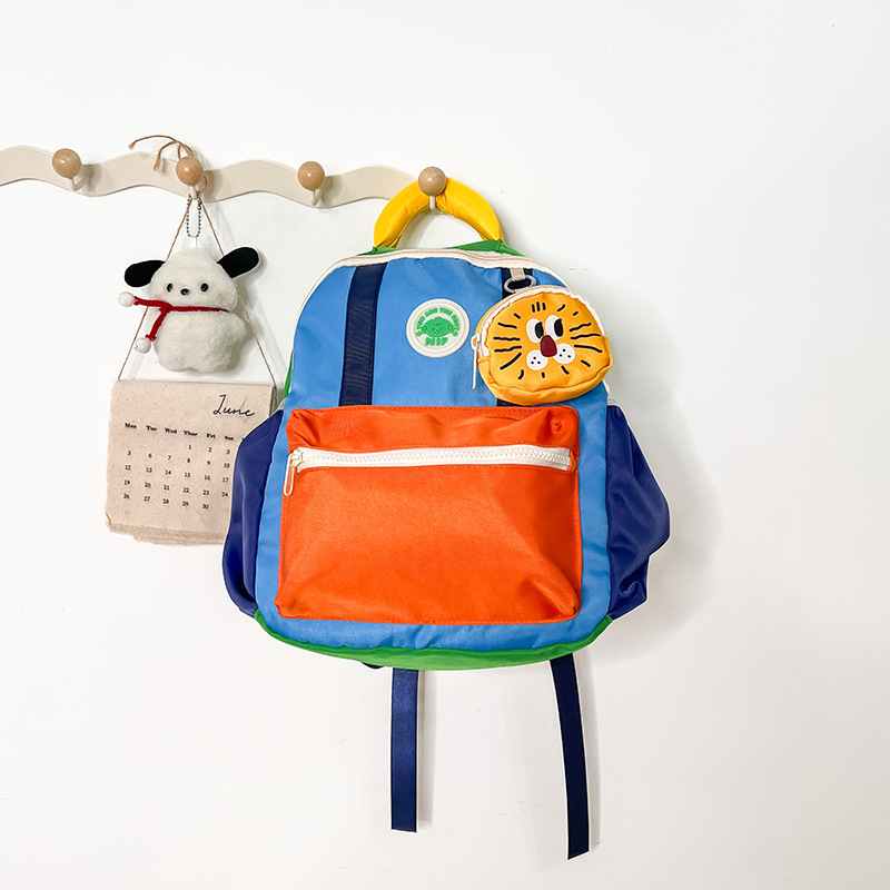 幼儿园书包儿童轻便撞色男童双肩包可爱水果女孩宝宝外出小背包潮|undefined