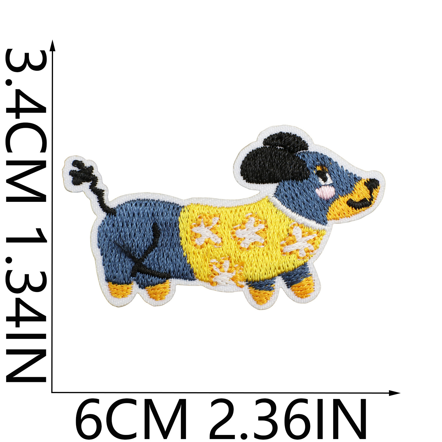 3g Weight Clothing Sticker Patches Classification 1 Piece Quantity Dacron thread Material Dog Pattern Casual, Elegant, Cute Style Embroidery Craft 1 Piece Casual Elegant Cute Dog Dacron Thread Clothing Sticker Patches 17