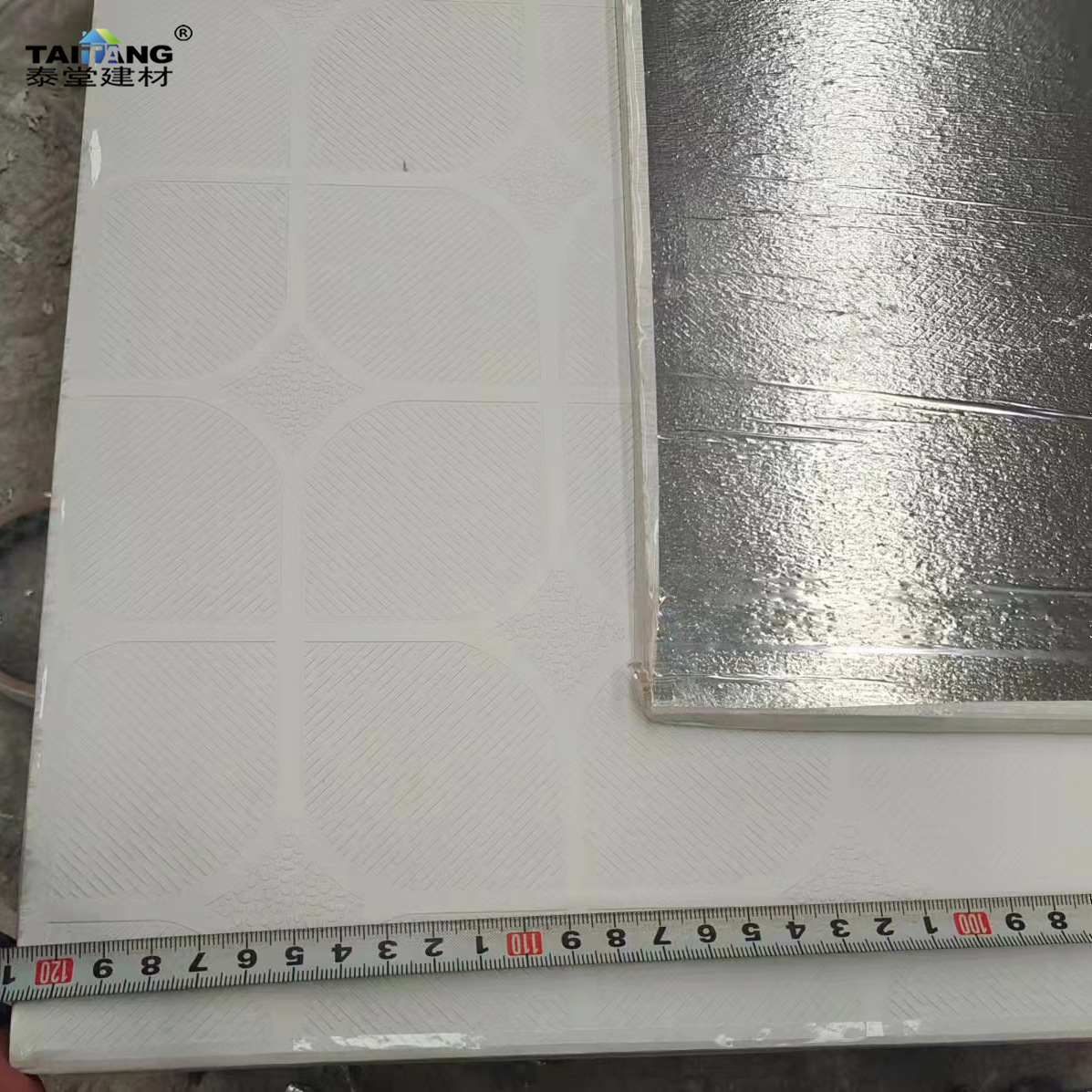 2X2 595 9Mm Pvc Gypsum Ceiling Golden Design Pvc Ceiling