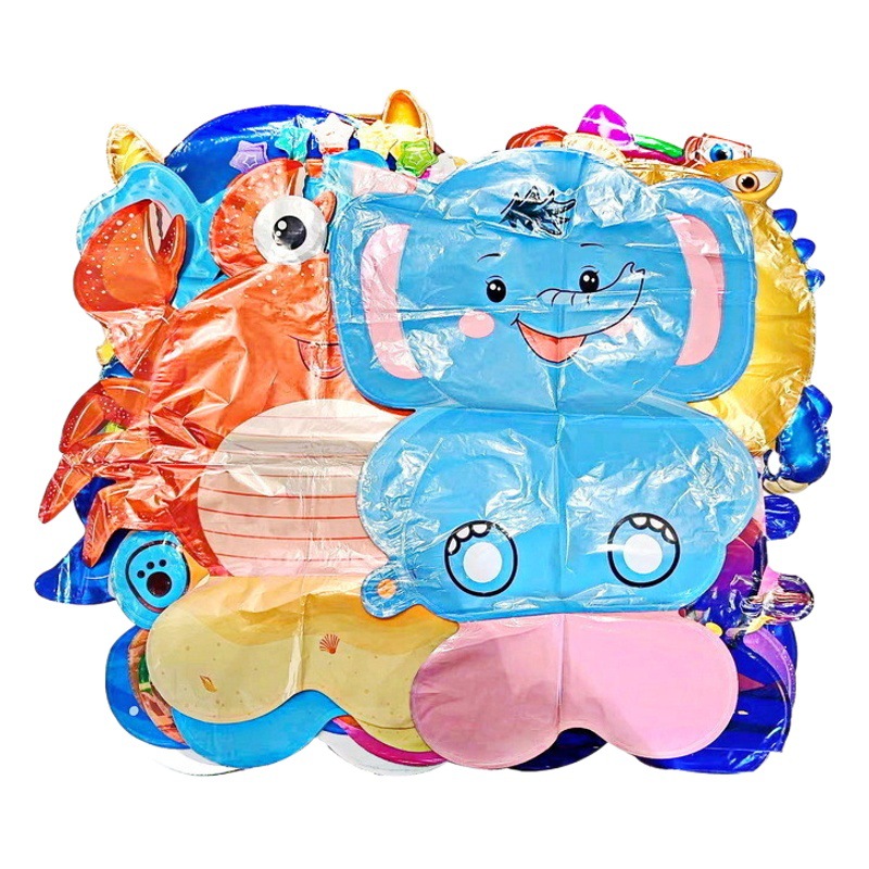 Nueva historieta animal en forma de globo de aluminio fiesta de los niños decoración juguete actividad escolar globo de papel de aluminio