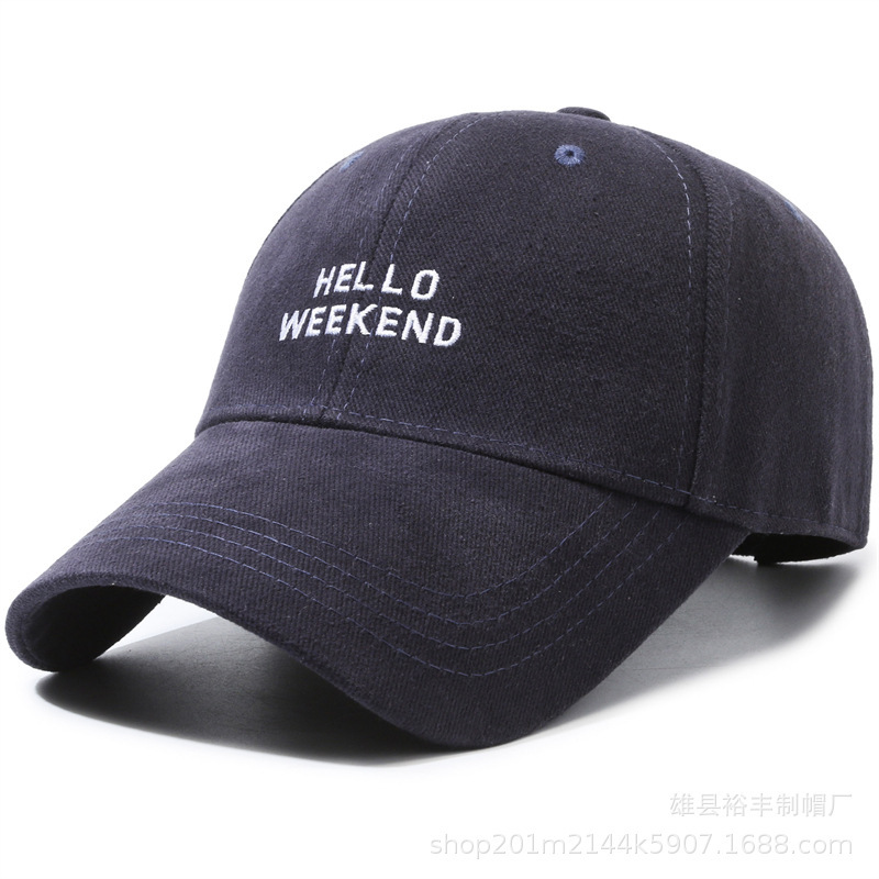 帽子女新款春秋季休闲百搭显脸小大头围字母刺绣宽弯檐男女棒球帽|undefined