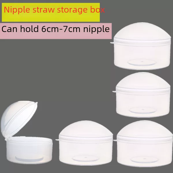 Pacifier Storage Box Suitable for Pigeon and Shixi Duckbill Pacifiers, Universal Storage Box for Baby Teethers, Nipple Shield, Dustproof Box