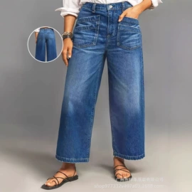 女式牛仔裤;女士短裤;大码牛仔裤