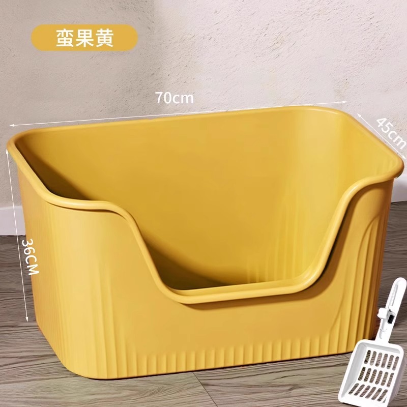 Super grande grueso gato arena enorme anti-splash completamente abierto semicerrado Maine gato arena arena arena gran gato arena