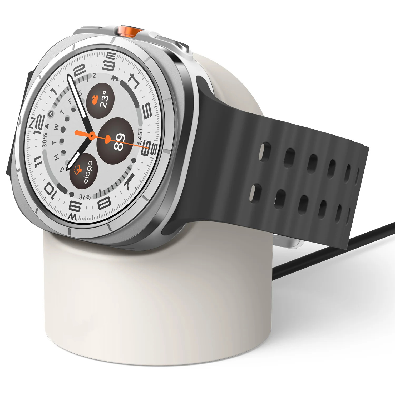 Base de carga de silicona para reloj Samsung Galaxy watch5/6/7/8Pro/Ultra