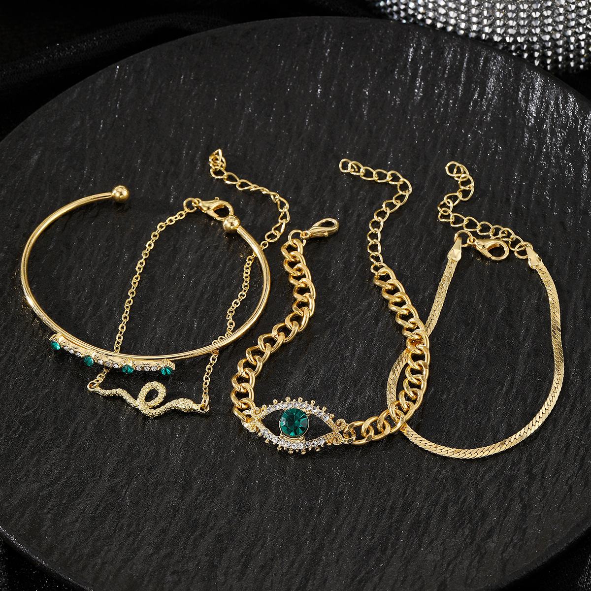 Minimalist Layered Bracelet Set, Stackable And Lightweight Design_voghion.com