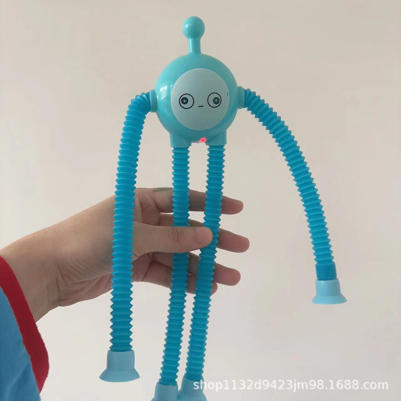 Tubo telescópico al por mayor dibujos animados lindo rompecabezas huevo fiesta descompresión juguete aburrido descompresión artefacto ventosa tubo tirón