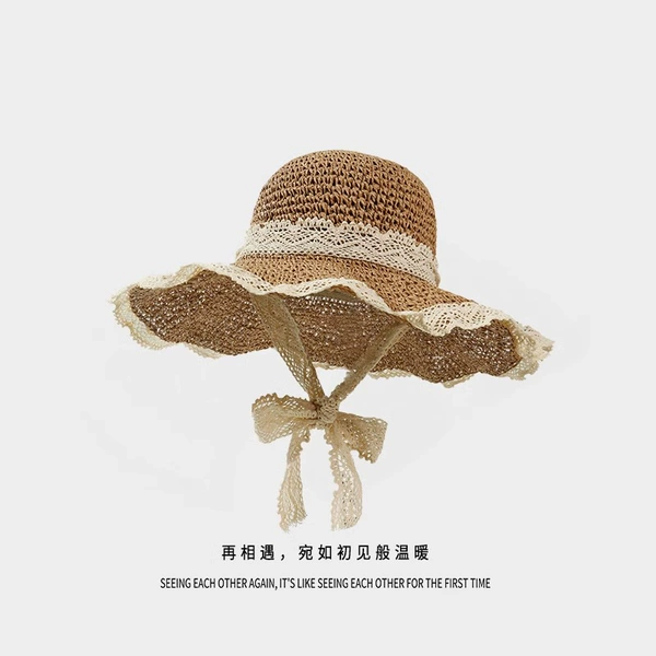 Khaki【Temperature Handmade Straw Weaving】
