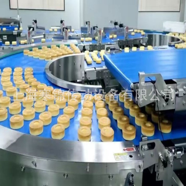 厂家生产食品级蓝色PU输送带月饼机橡胶皮带糖果线传送带防滑