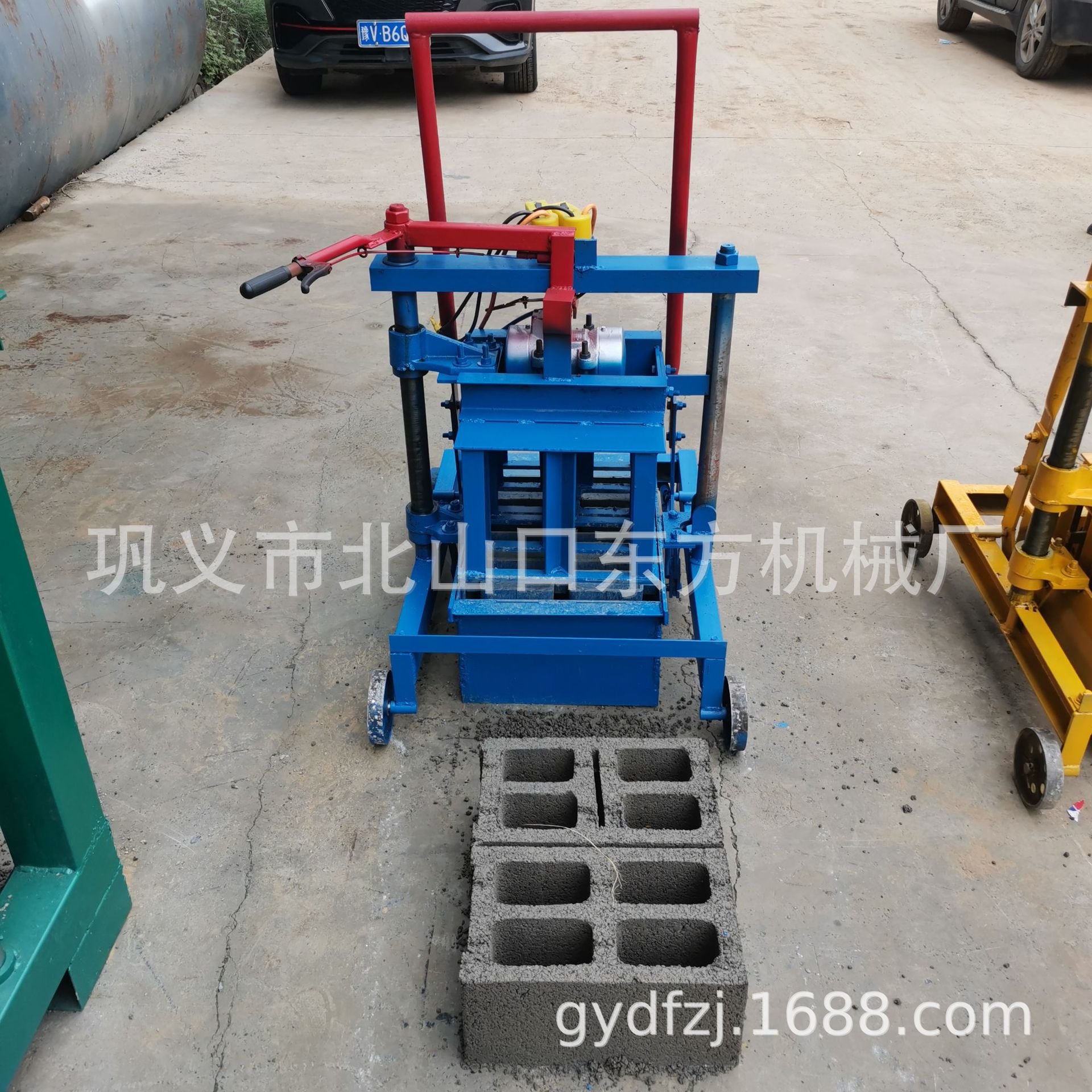 2-45小型移动400-240-200四孔空心砖水泥制砖机空心砖机