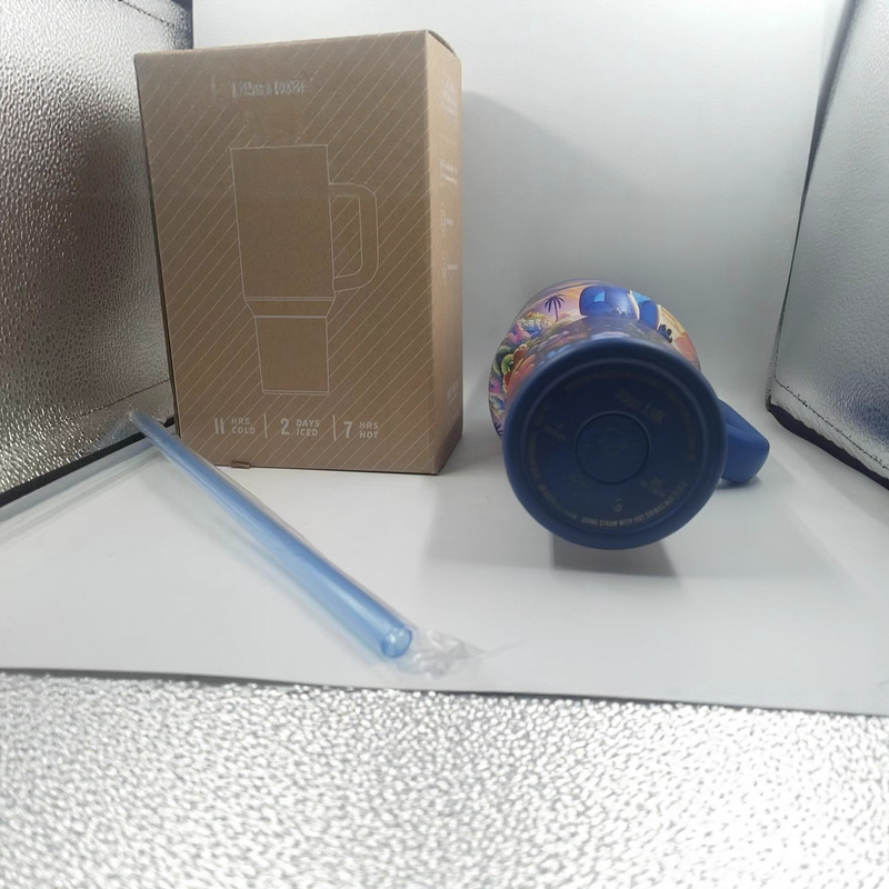 亚马逊史丹利保温杯40oz大容量不锈钢汽车杯卡通史迪仔车载冰霸杯|undefined