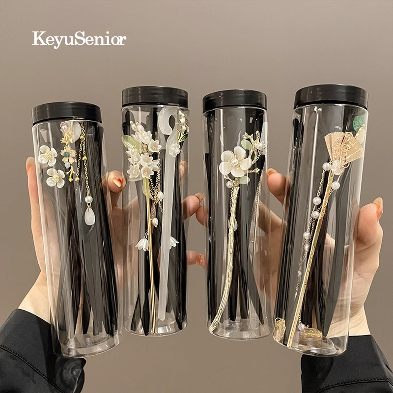 Nuevo clip de cabello chino simple y moderno clip de cabello antiguo de alta sensibilidad clip de cabello bandeja de cabello vestido chino tocado