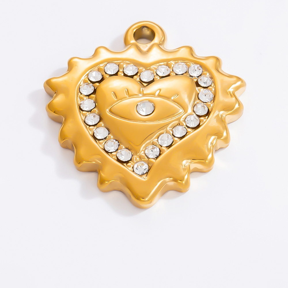 4g Weight 0.03µm-0.05µm Gold Plating Thickness PVD Coated Gold Plating Process Pendant Jewelry Making Type 21*20mm Jewelry Making Size Real Gold Plated Plating Material Zircon Inlay Material 1 Piece Quantity 304 Stainless Steel Material Heart Shape Pattern Retro, Simple Style Style Waterproof Non Tarnish, Plating Craft 1 Piece 21*20mm 304 Stainless Steel Zircon PVD Coated Real Gold Plated Heart Shape Pendant DIY Jewelry Accessories 22