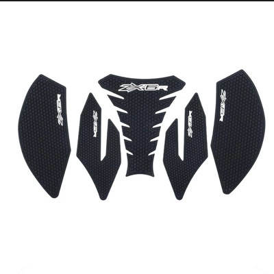 For Kawasaki Ninja ZX6R ZX 6R ZX-6R 19-23 3D Motorcycle Fuel Tank Anti-Slip Side Sticker (Motosiklet ləvazimatları və aksesuarları) - a-black-set