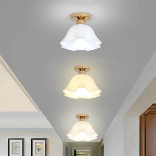 French Flower Cream Style Corridor Aisle Light Internet Celebrity Entrance Light Modern Simple Bedroom Balcony Ceiling Light