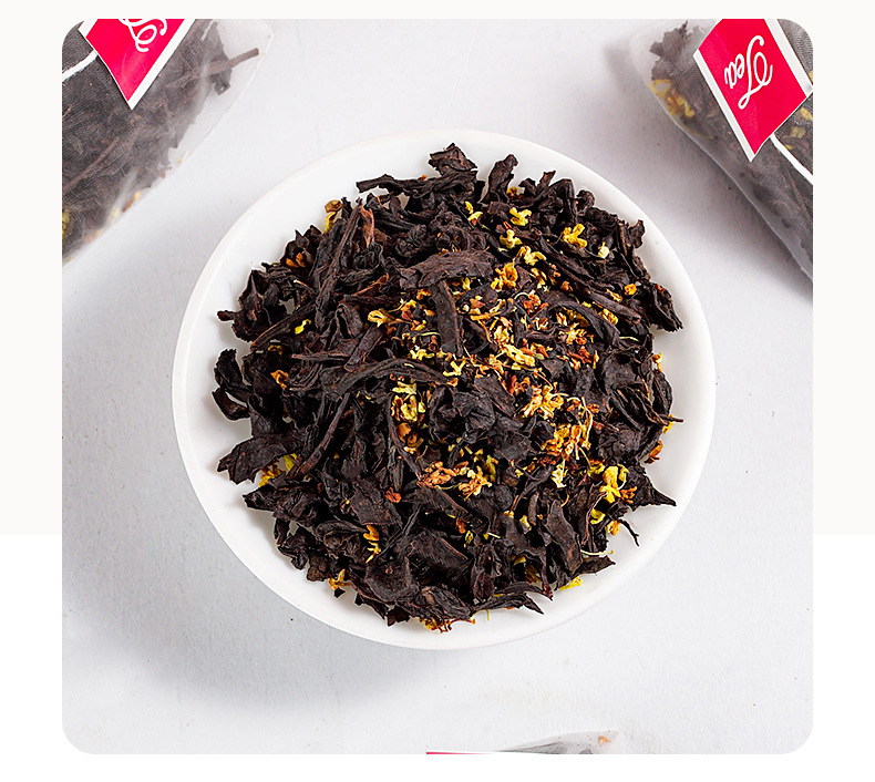 Osmanthus Black Tea Pyramid Bags 150g 50 Cold Brew Herbal Tea Bags preparation