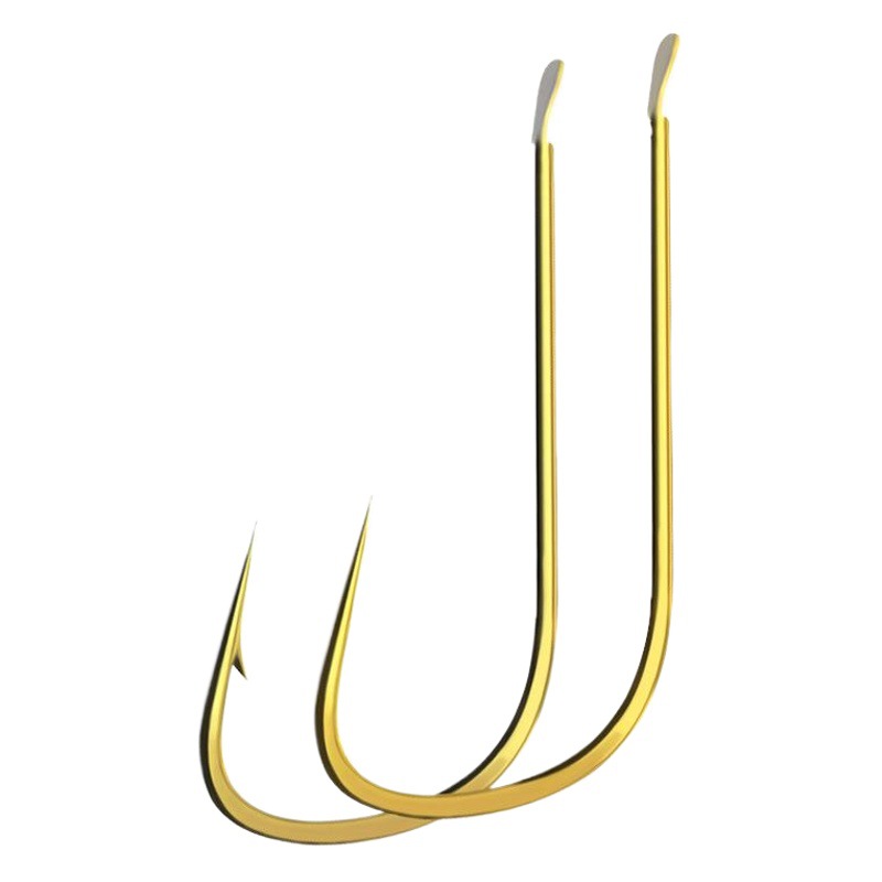 Gold sleeve flat spiny barbed fishhook explosive hook bionic string hook competitive sleeve bulk fishhook fishing gear wholesale