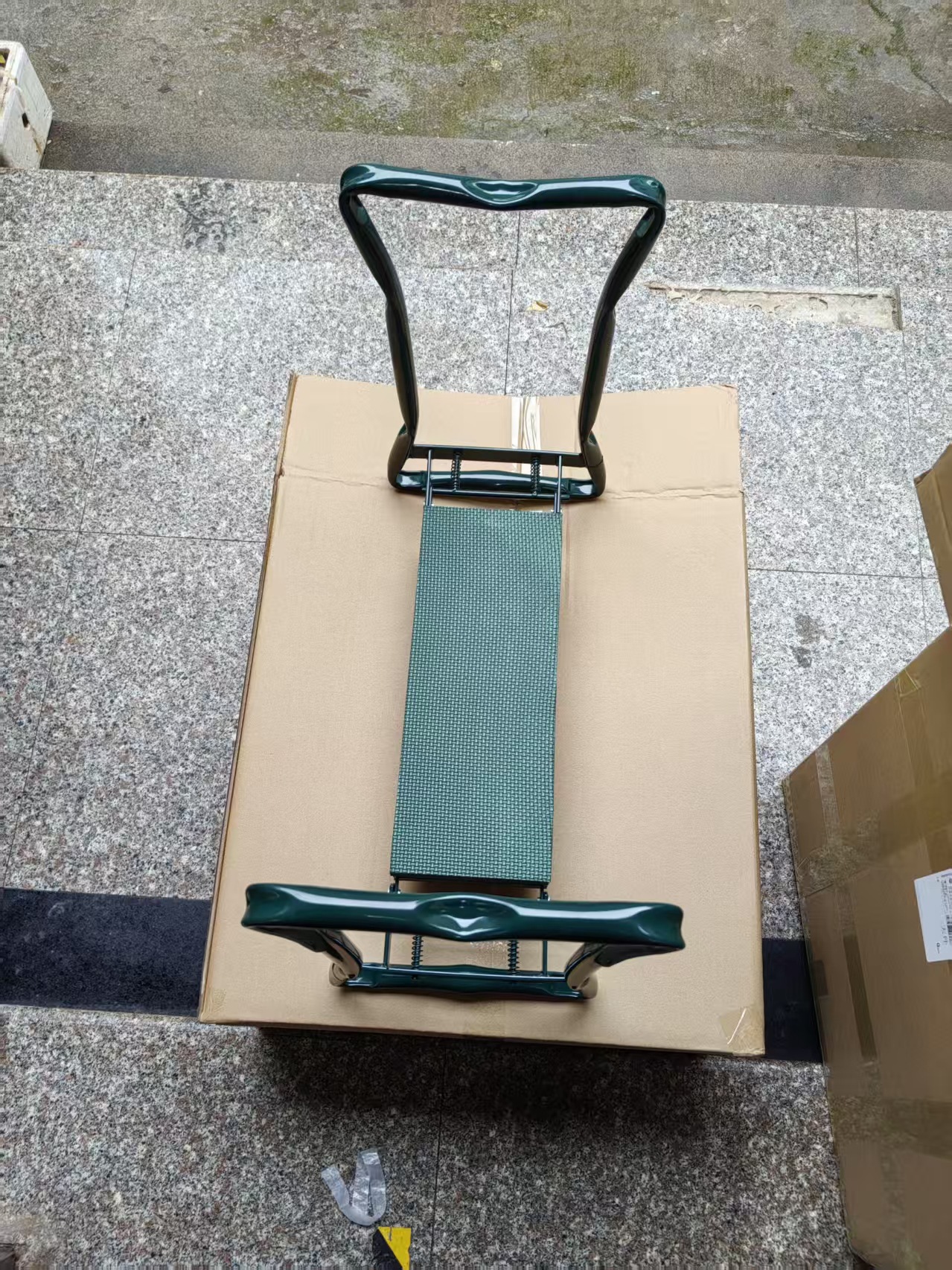Banco Plegable para Jardinería con Bolsa de Herramientas, Multiuso, para Jardín al Aire Libre