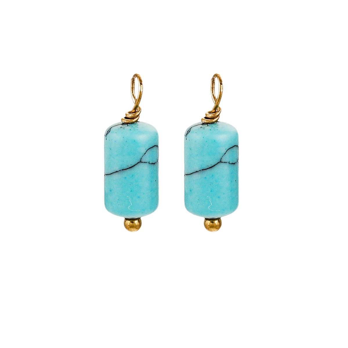 Estilo retro Impermeable Acero inoxidable con colgante de piedra natural Ropa Pendientes hechos a mano de bricolaje Collar Accesorios de joyería