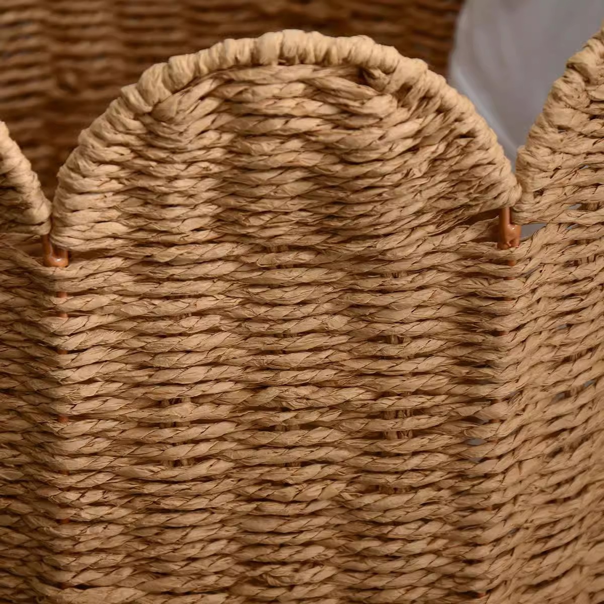 Cesta de almacenamiento de caña personalizada transfronteriza decoración residencial de ropa sucia cesta de almacenamiento tejida a mano cesta de almacenamiento de almacenamiento