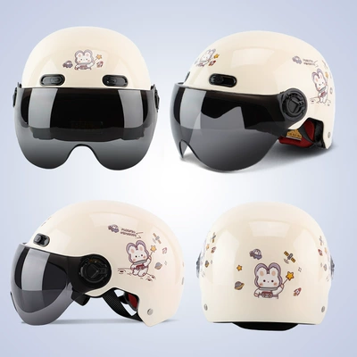 Motosiklet dəbilqələri: battery car helmet men's and