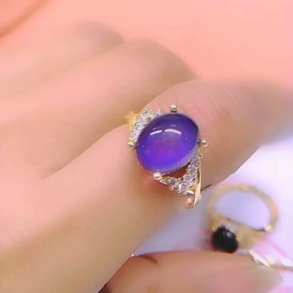 Anillo Cruzado Sensible a la Temperatura de Aleación de Zinc, Ajustable, para Mujer