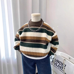 男の子のセーター2023秋冬の新型セーター子供は保温服を厚くします。
