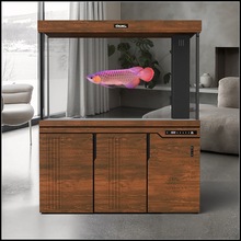 中大型魚缸超白玻璃智能底過濾水族箱家用客廳龍魚缸隔斷風水魚缸