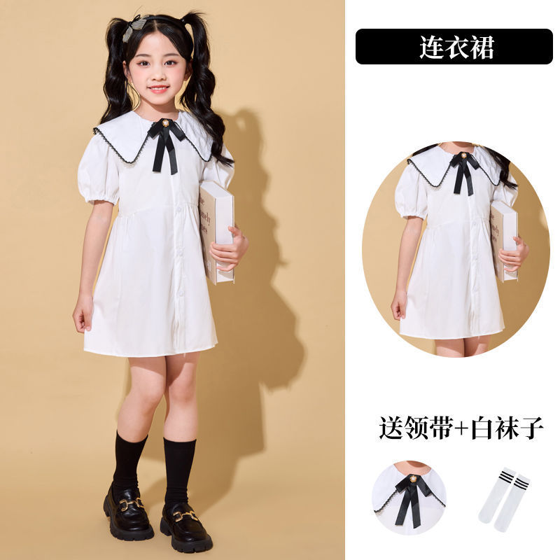 DZ—8869 여성용 드레스(흰색 양말)